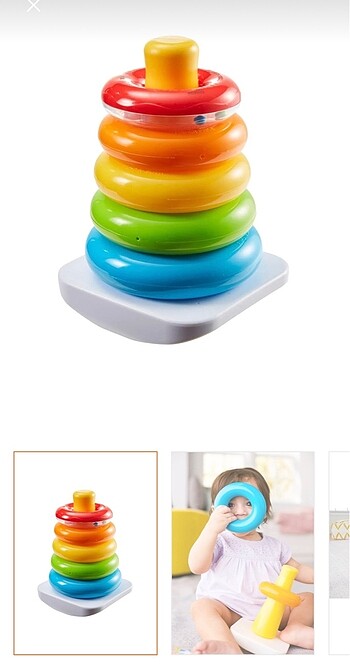 Fisher Price renkli halkalar