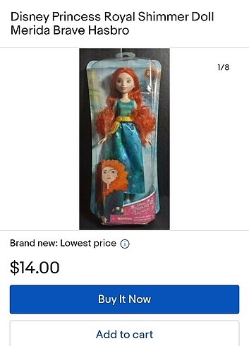 Disney Princess merida HASBRO