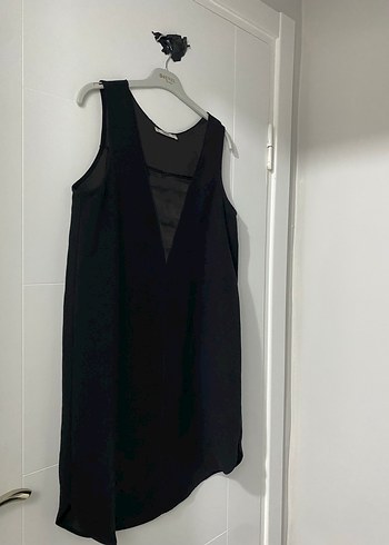 Mango V Yakalı Kolsuz Mini Elbise - Görsel 6