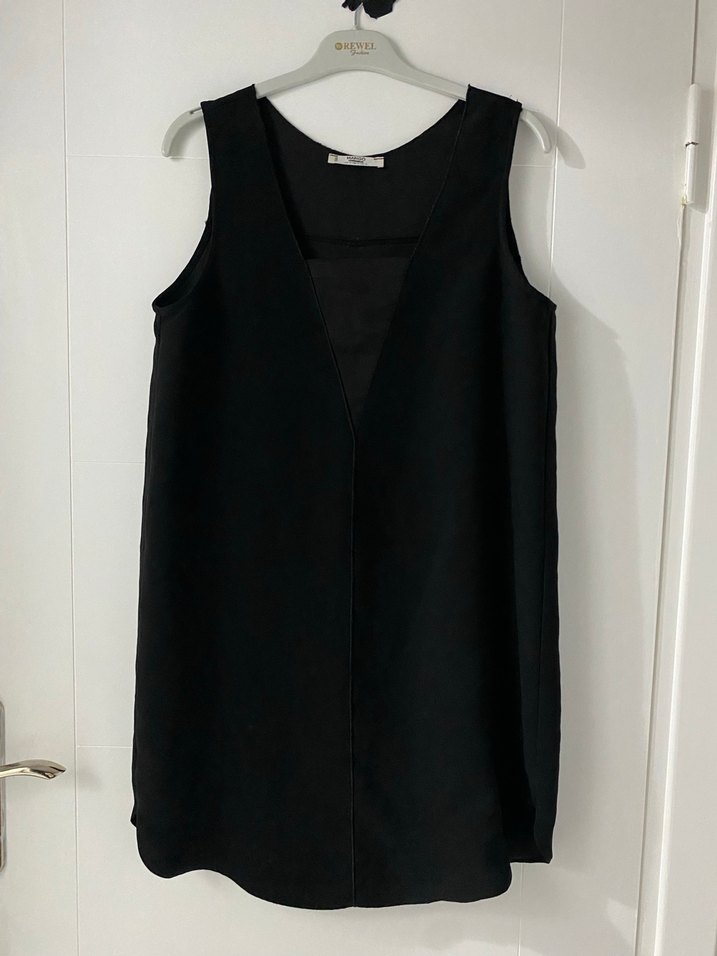 Mango V Yakalı Kolsuz Mini Elbise - Görsel 2