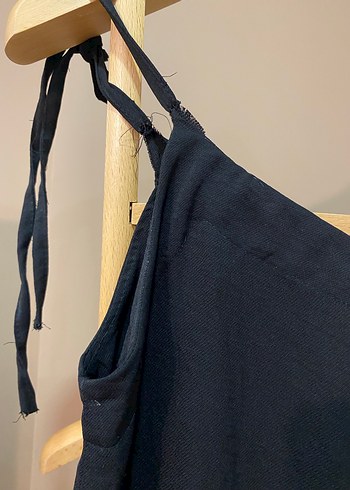 Siyah Uzun Askılı Salaş tulum - Görsel 4