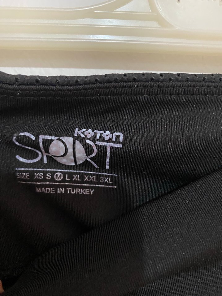 Kadın Yeşil Mini Spor Tayt KOTON - Görsel 5