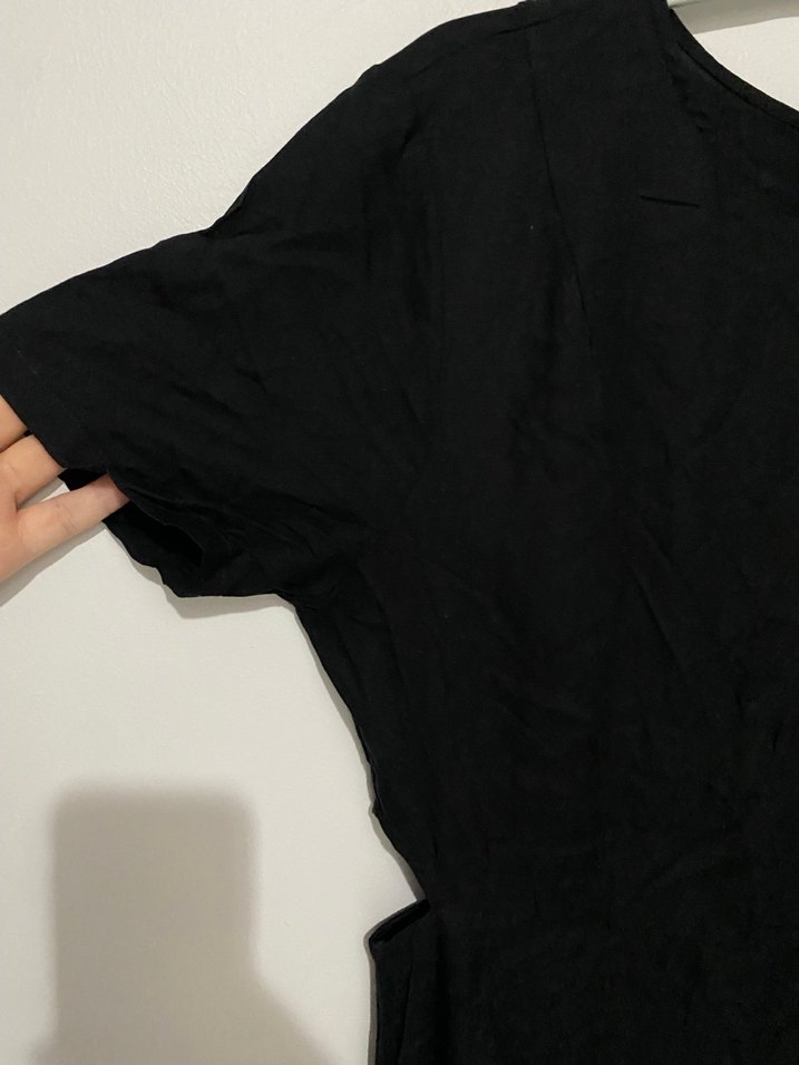 Dekolteli Mini elbise - Görsel 3