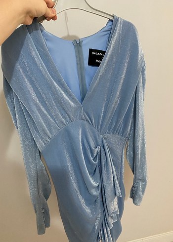 SAGAZA MİNİ DRAPELİ ELBİSE - Görsel 10