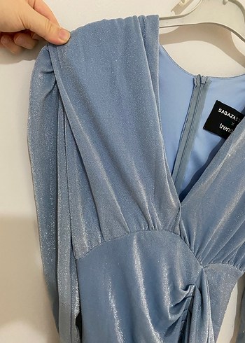 SAGAZA MİNİ DRAPELİ ELBİSE - Görsel 6