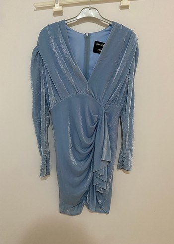 SAGAZA MİNİ DRAPELİ ELBİSE - Görsel 3