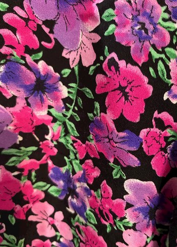 Mor Renkli Mini Fırfırlı Şort Etek - Görsel 6