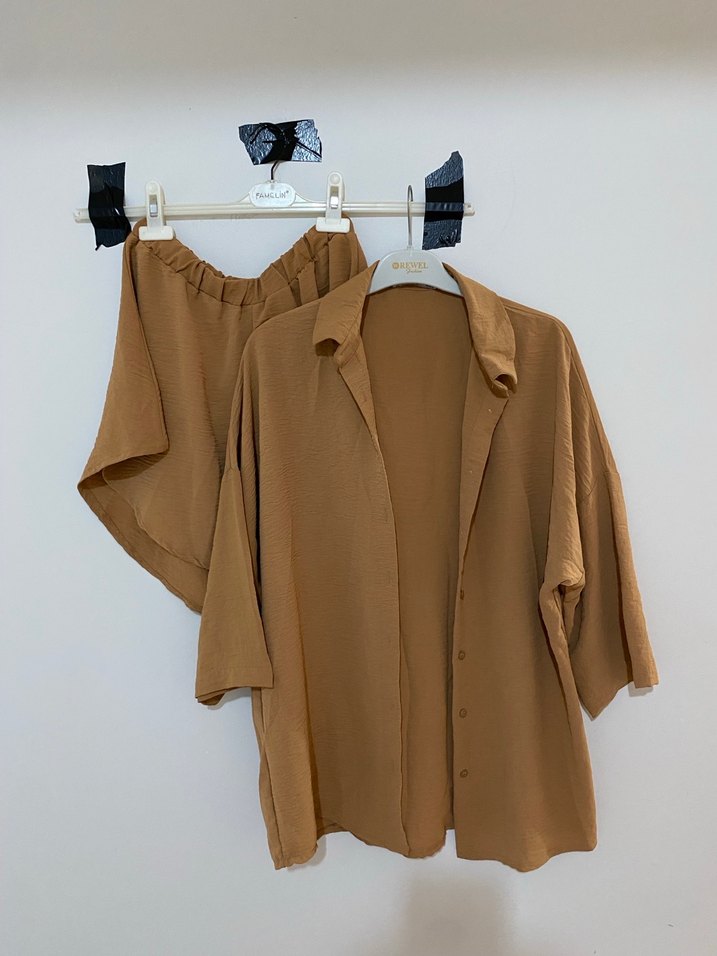 Gömlek Şort Takım - Görsel 2