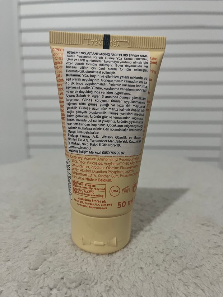 Solait Yaşlanma Karşıtı Yüz Güneş Kremi - Görsel 2