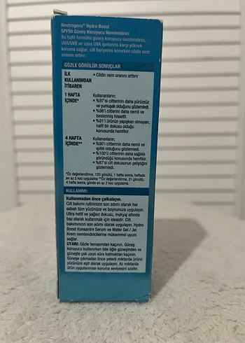Neutrogena Hydro Boost SPF50 Güneş Koruyucu Nemlendirici - Görsel 4