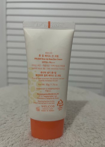 Frudia 50+ SPF/PA+++ Ton Bazlı Güneş Kremi - Görsel 2