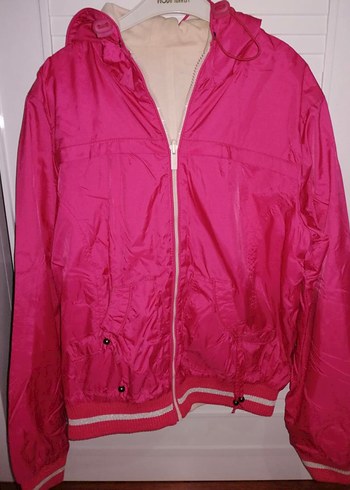 Parlak Pembe Spor Kadın Ceket