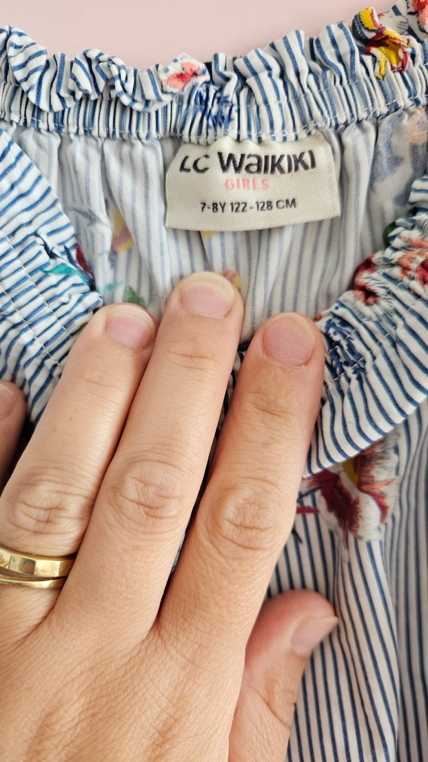 Çiçek Desenli Bohem çocuk Elbise - Görsel 3