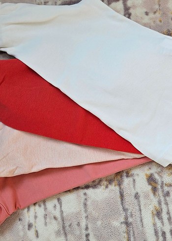 6 adet Kız Çocuk Pullu Uzun Kollu Tişört - Görsel 5