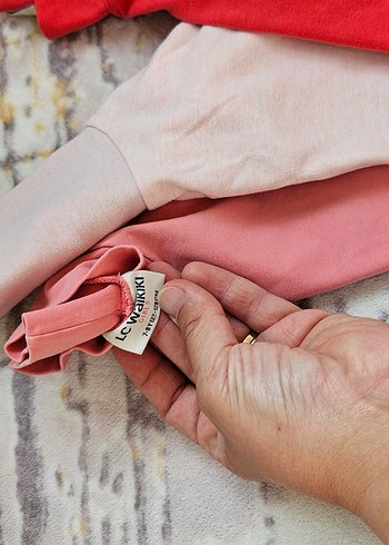 6 adet Kız Çocuk Pullu Uzun Kollu Tişört - Görsel 6