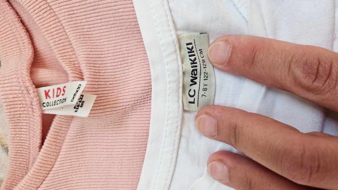 6 adet Kız Çocuk Pullu Uzun Kollu Tişört - Görsel 3