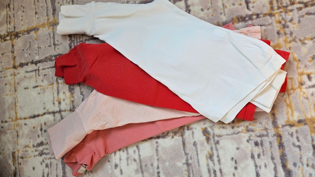 6 adet Kız Çocuk Pullu Uzun Kollu Tişört - Görsel 5