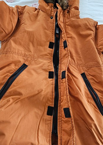 Kahverengi Kürklü Erkek Çocuk Mont - Görsel 7