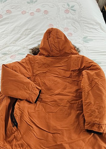 Kahverengi Kürklü Erkek Çocuk Mont - Görsel 5