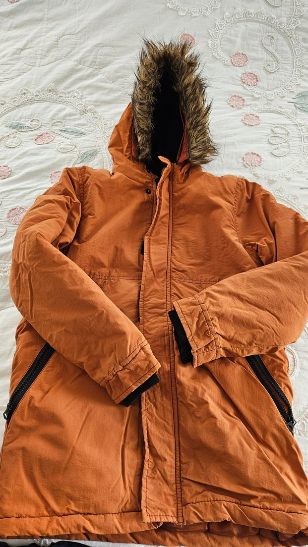 Kahverengi Kürklü Erkek Çocuk Mont - Görsel 2