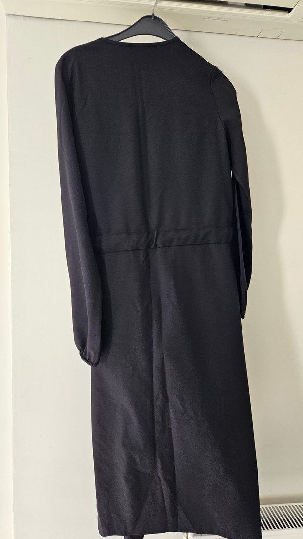 Uzun Kollu Siyah yandan bağlamalı kap - Görsel 2