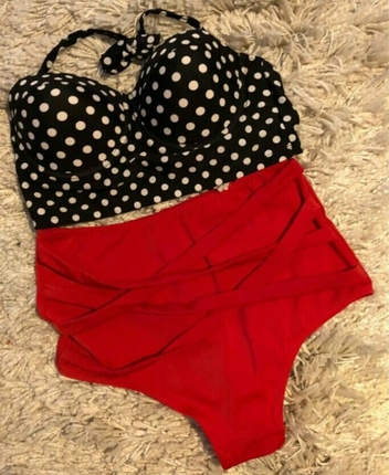 Yüksek bel bikini