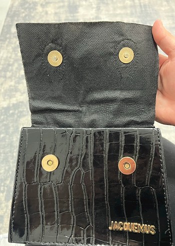 Jacquemus Jacquemus Siyah Deri Yılan Desenli Kadın Çanta