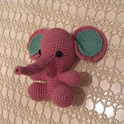 Fisher Price Amigurumi pembiş fil