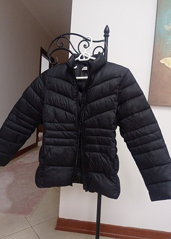 Siyah Kısa Kesim Kadın baharlık Mont - Görsel 2