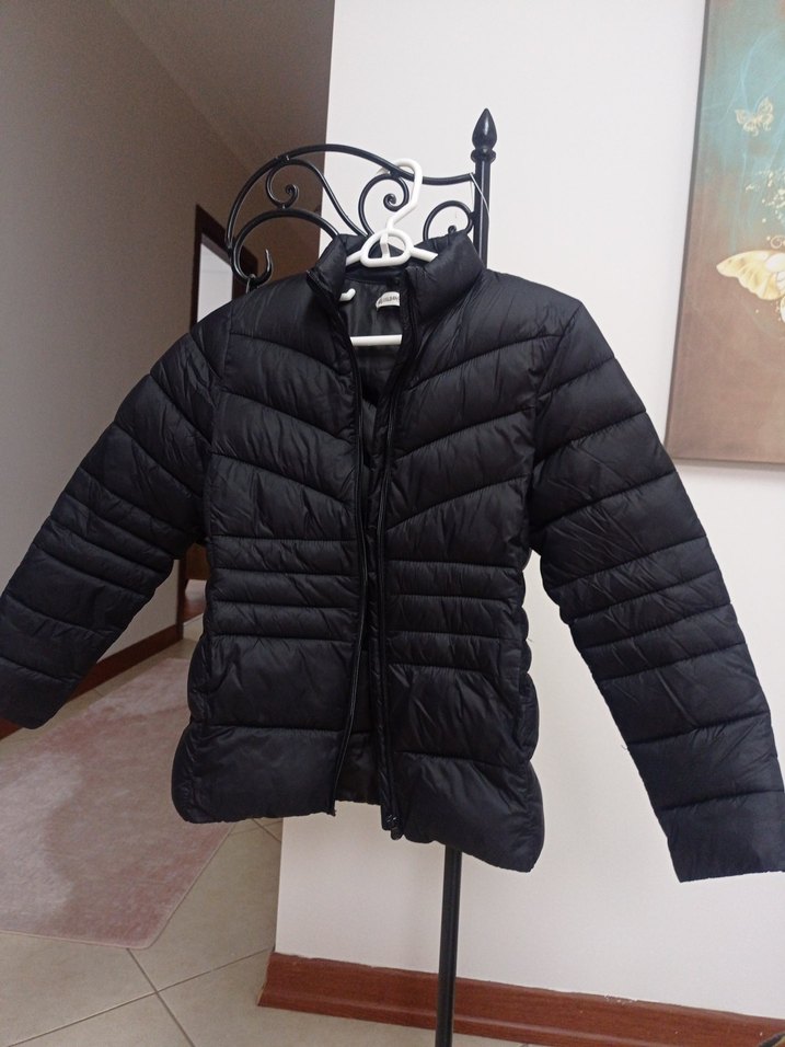 Siyah Kısa Kesim Kadın baharlık Mont - Görsel 2