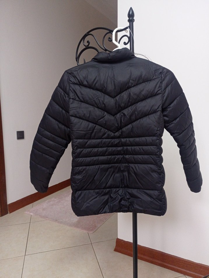 Siyah Kısa Kesim Kadın baharlık Mont - Görsel 3