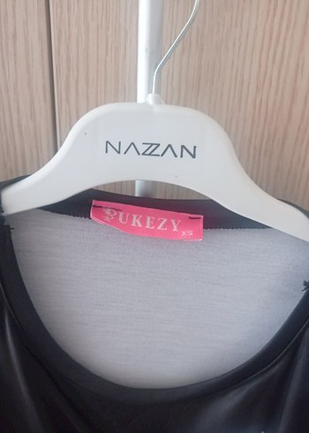 Kısa Kollu, Fermuarlı Siyah Gotik Hamile Tişörtü - Görsel 3