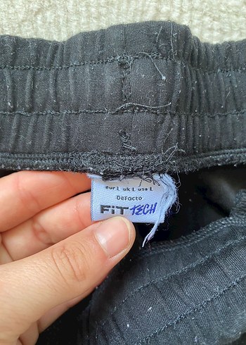 Siyah Rahat Kesim Kadın Spor Pantolonu - Görsel 2