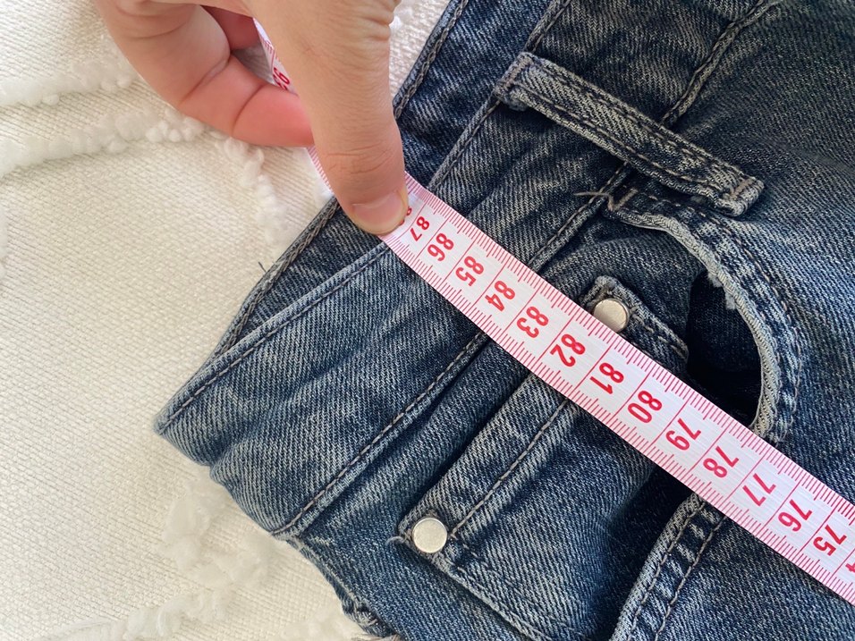 Gri Midi Boy Rahat Kesim Kadın Kot Pantolon - Görsel 3