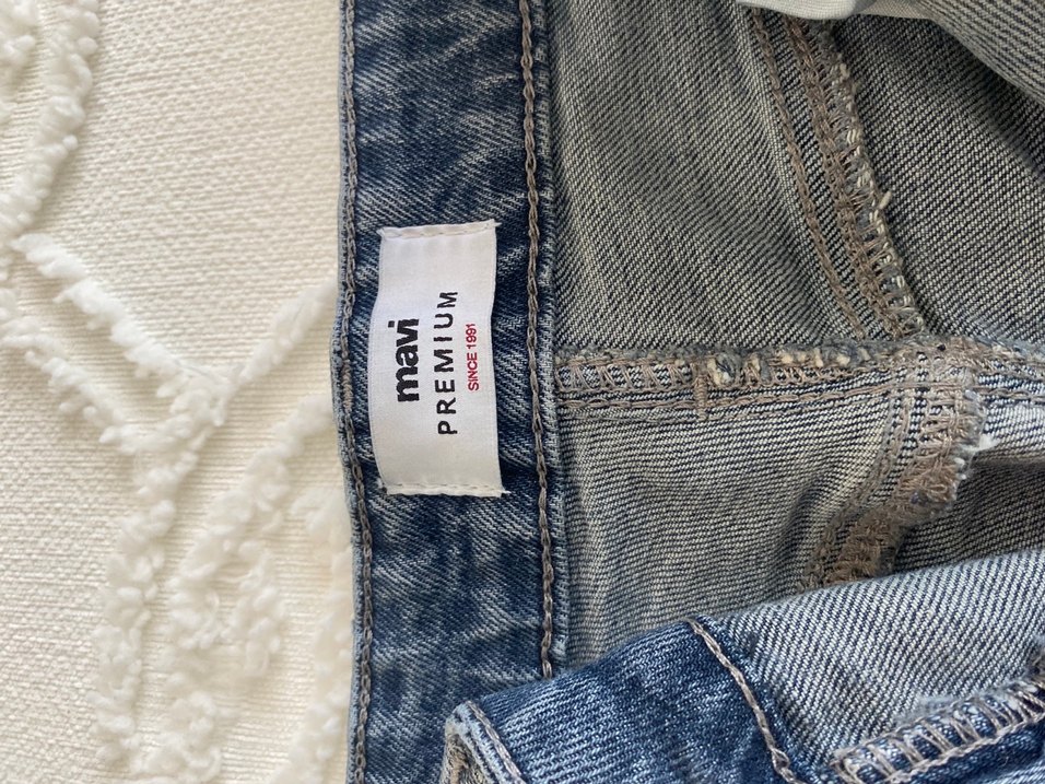 Gri Midi Boy Rahat Kesim Kadın Kot Pantolon - Görsel 2