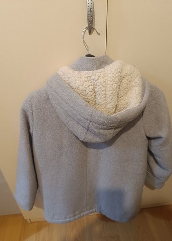 kız Çocuk Gri Düğmeli Street Wear Mont - Görsel 4