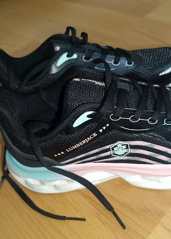 Siyah Bağcıklı Kadın Spor Ayakkabı - Görsel 3