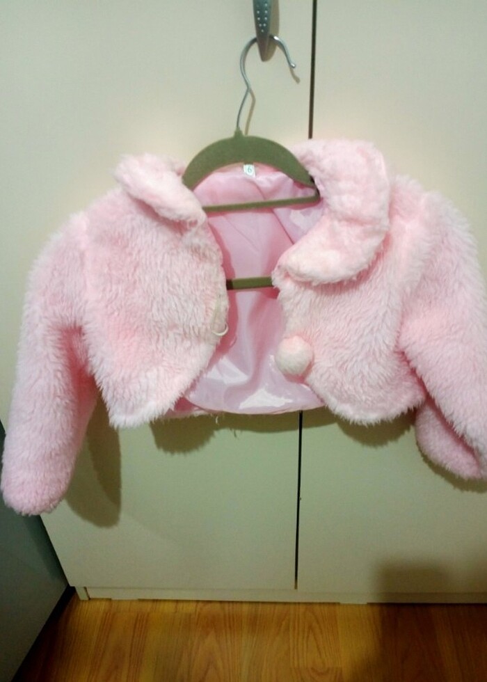 Çocuk kışlık peluş bolero 6 yaş - Görsel 3