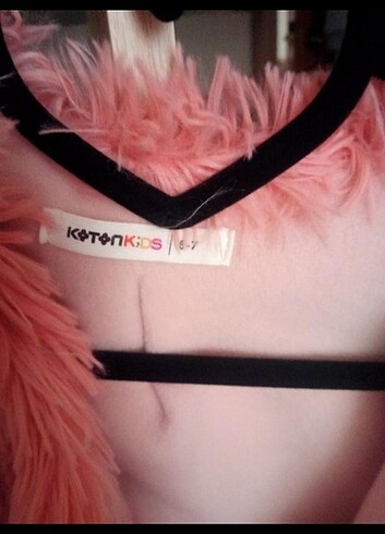 Kız çocuk  peluş  çeket - Görsel 3