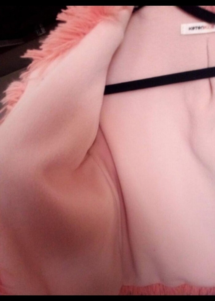 Kız çocuk  peluş  çeket - Görsel 2