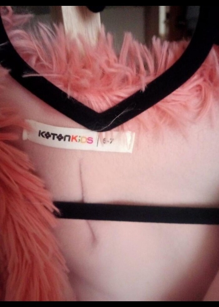 Kız çocuk  peluş  çeket - Görsel 3