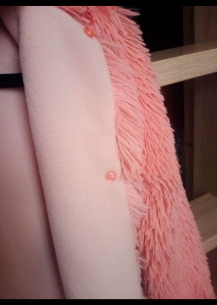 Kız çocuk  peluş  çeket - Görsel 4