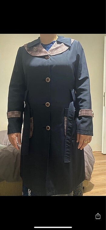 Armine LACİVERT TRENÇKOT