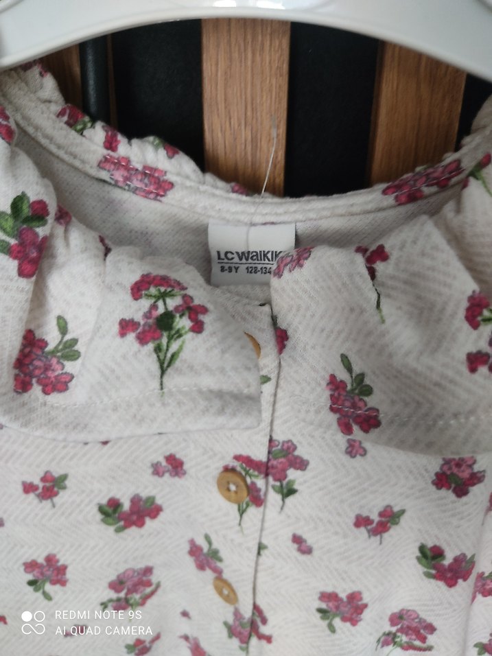 Çiçekli Uzun Kollu Bohem Kız Elbisesi - Görsel 4