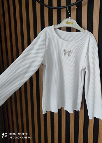 Beyaz Uzun Kollu  badi iki adet 5-6 yaş - Görsel 2