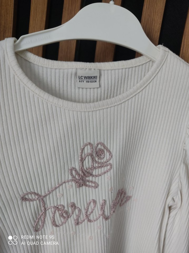 Beyaz Uzun Kollu  badi iki adet 5-6 yaş - Görsel 5