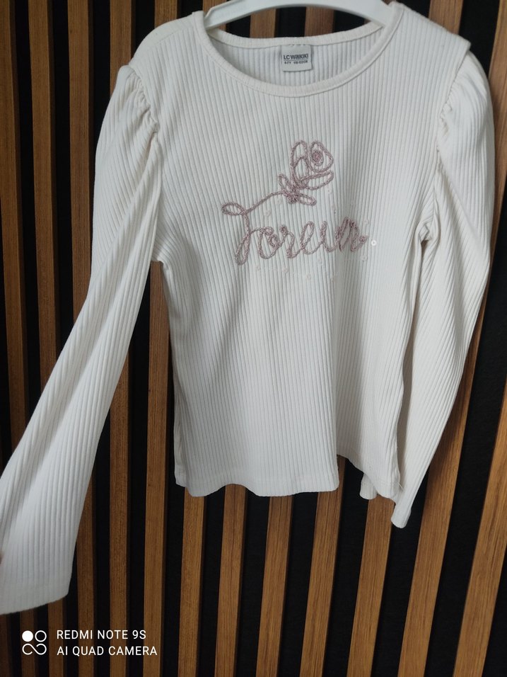 Beyaz Uzun Kollu  badi iki adet 5-6 yaş - Görsel 4