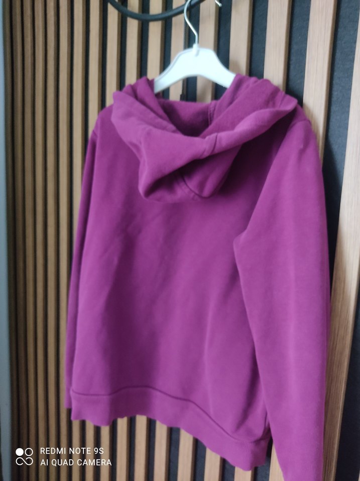 Mor Kapüşonlu Fermuarlı Kız Sweatshirt - Görsel 4