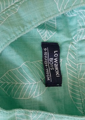 Düğmeli Turkuaz erkek çocuk Kısa Kollu Gömlek - Görsel 2