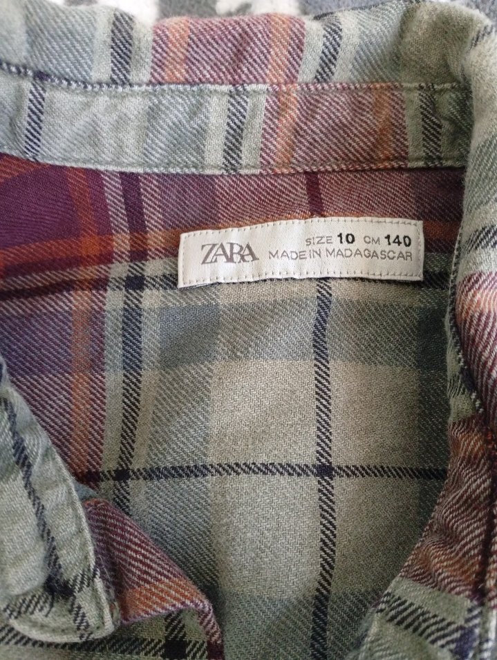 erkek çocuk Renkli Ekose Düğmeli Gömlek - Görsel 3